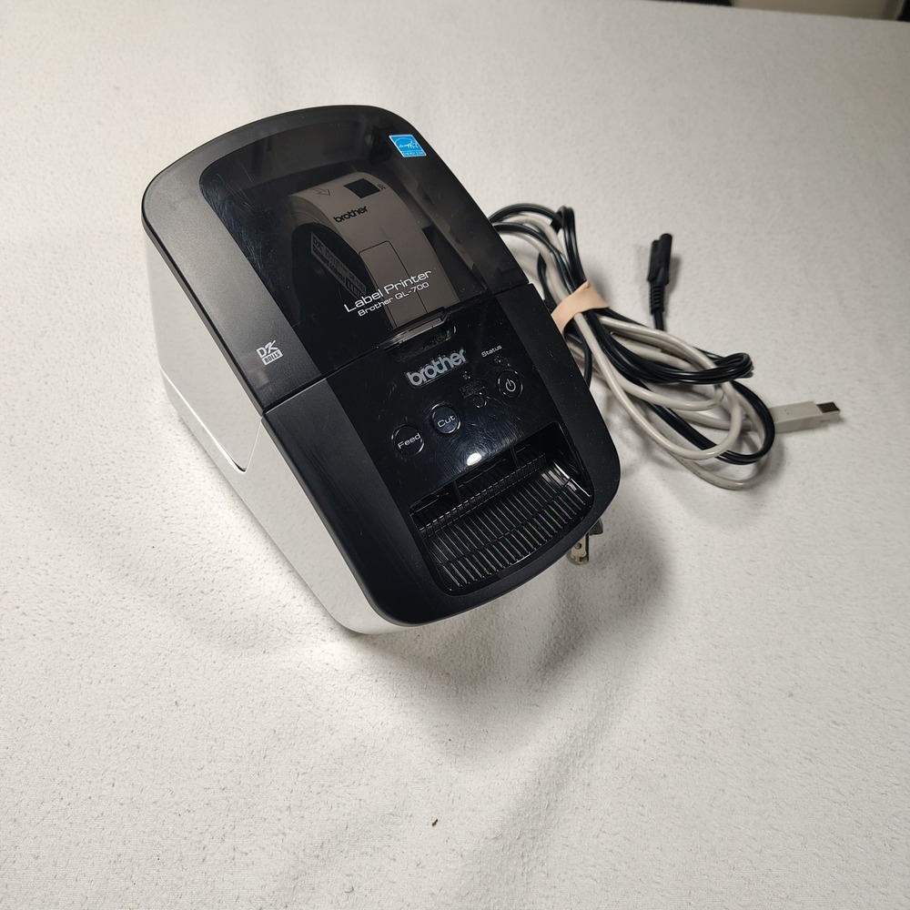 Brother QL-700 Label Printer Black White Thermal High Speed Shipping